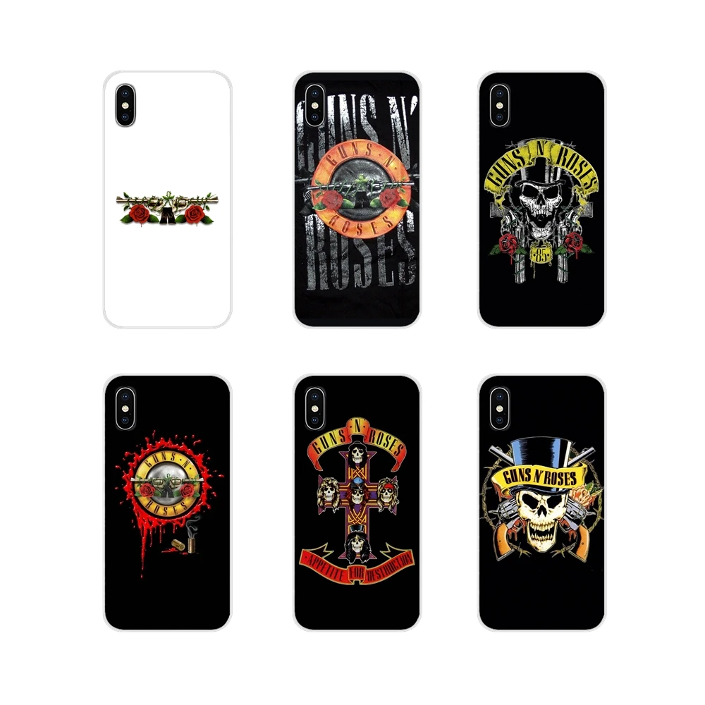 Силиконовый чехол для телефона рисунок Guns N Roses Samsung Galaxy J1 J2 J3 J4 J5 J6 J7 J8 Plus 2018 Prime 2015