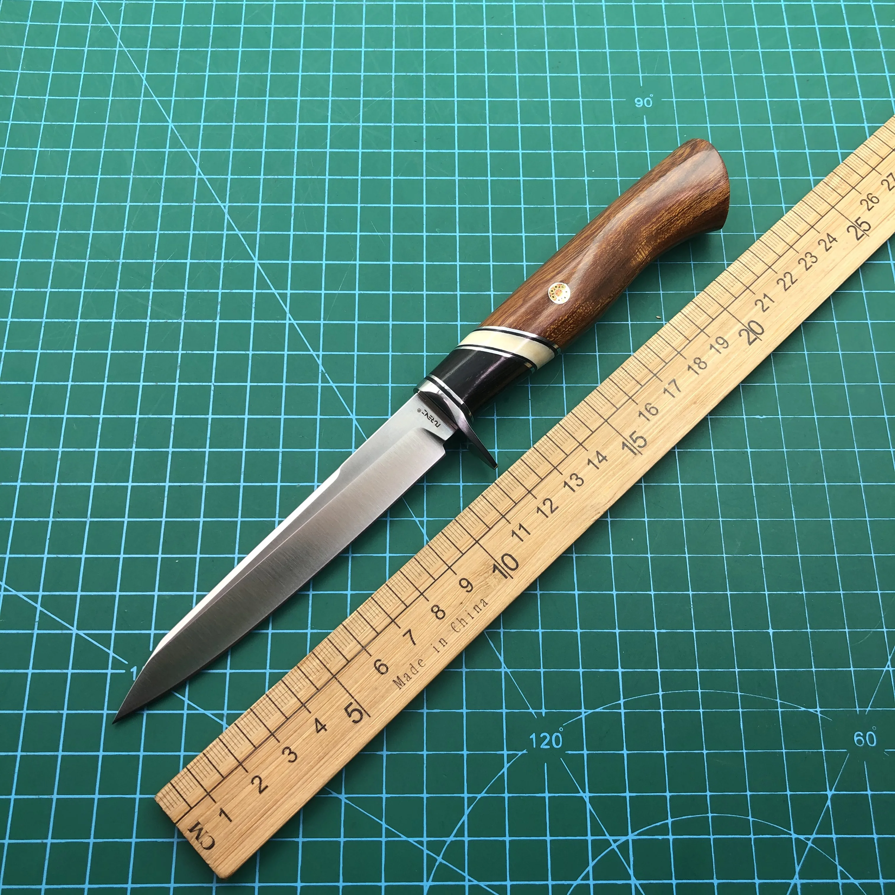 M390 Steel FIxed With Sheath Desert Iron Wood Ebony Ox Bone Handle Hunting Camping Outdoor Knife
M390 Steel FIxed With Sheath Desert Iron Wood Ebony Ox Bone Handle Hunting Camping Outdoor Knife