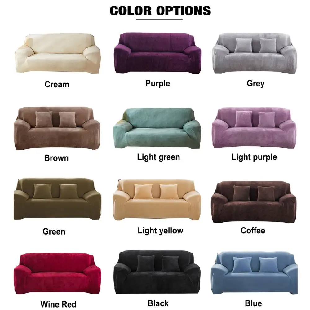 Velvet Plush Thicken Sofa Cover All-inclusive Elastic Sectional Couch Cover for Living Room Chaise Longue L Shaped Corner Covers
Velvet Plush Thicken Sofa Cover All-inclusive Elastic Sectional Couch Cover for Living Room Chaise Longue L Shaped Corner Covers