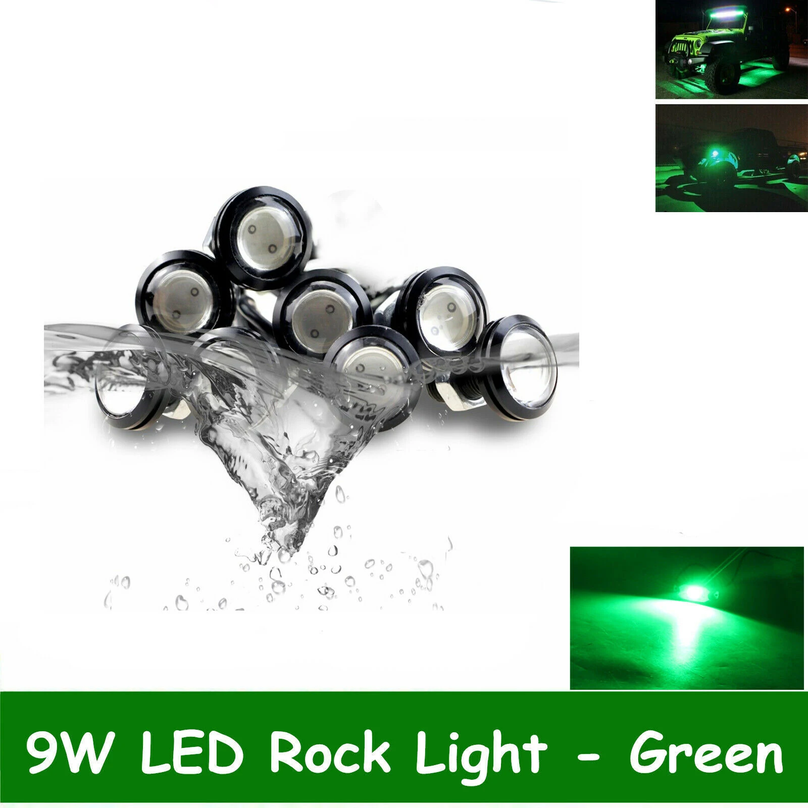 10PCS 9W Waterproof LED Rock Green Lights Car Trail Fender Under Glow Lamp Boat Deck Rig Light
10PCS 9W Waterproof LED Rock Green Lights Car Trail Fender Under Glow Lamp Boat Deck Rig Light