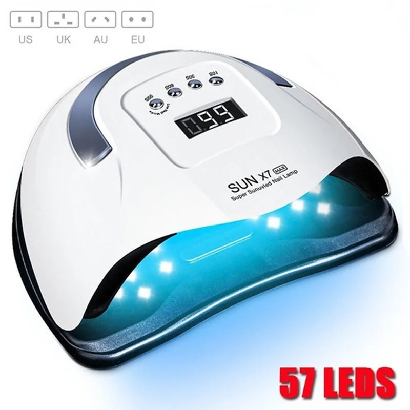 New 180W UV LED Lamp Nail Dryer UV Lamp for Nail Gel Polish Curing Lamp 3 Bottoms Timer LCD Display Nail Art Tools Nail Stuff
New 180W UV LED Lamp Nail Dryer UV Lamp for Nail Gel Polish Curing Lamp 3 Bottoms Timer LCD Display Nail Art Tools Nail Stuff