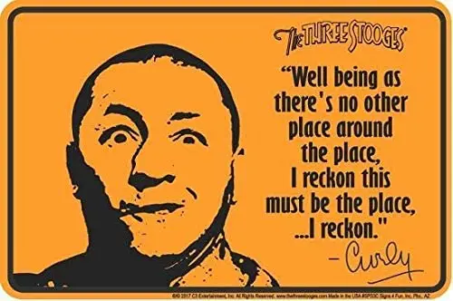 Basement Pub Man Cave Metal Signs 12" X 8" Room Farm Gym Tin Sign Wall Decor Art 3 Stooges - Curly Cafe Vintage Decorations
Basement Pub Man Cave Metal Signs 12" X 8" Room Farm Gym Tin Sign Wall Decor Art 3 Stooges - Curly Cafe Vintage Decorations