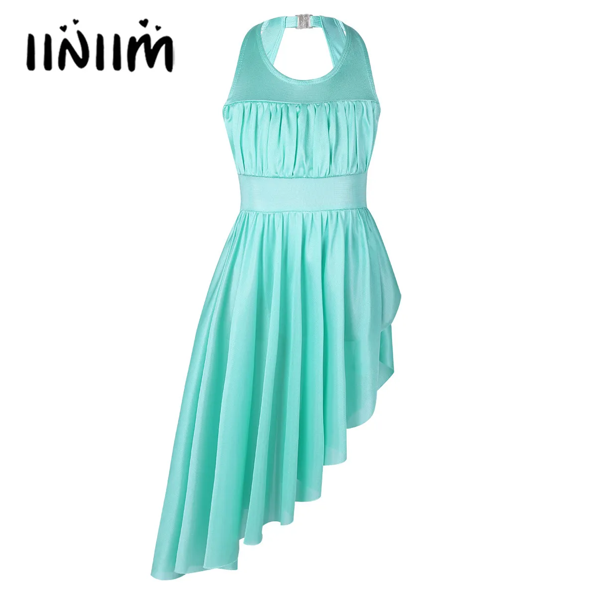 iiniim Kids Girls Lyrical Costumes Ruched Cutout Back Irregular Hem Ballet Dancewear Gymnastics Leotard Figure Skating Dress
iiniim Kids Girls Lyrical Costumes Ruched Cutout Back Irregular Hem Ballet Dancewear Gymnastics Leotard Figure Skating Dress