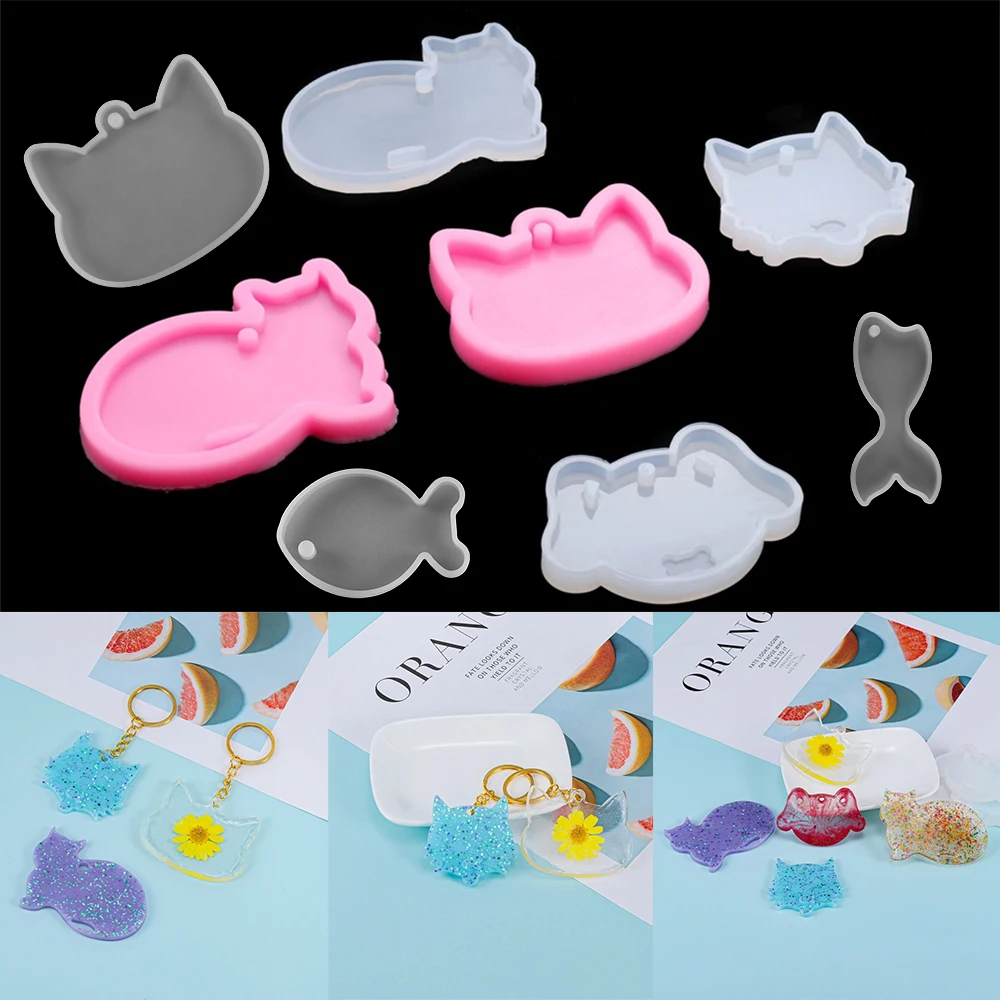 Cute Cat Pendant Silicone Mold Animal Pendants Epoxy Resin Molds for DIY Resin Keychain Crafts Jewelry Making Accessories
Cute Cat Pendant Silicone Mold Animal Pendants Epoxy Resin Molds for DIY Resin Keychain Crafts Jewelry Making Accessories