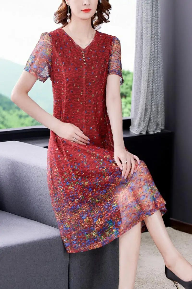 2021 Summer New Style Fashion Elegant Party Floral Plus Size Short-sleeved V-neck Mother's Dress Dress for Women
2021 Summer New Style Fashion Elegant Party Floral Plus Size Short-sleeved V-neck Mother's Dress Dress for Women