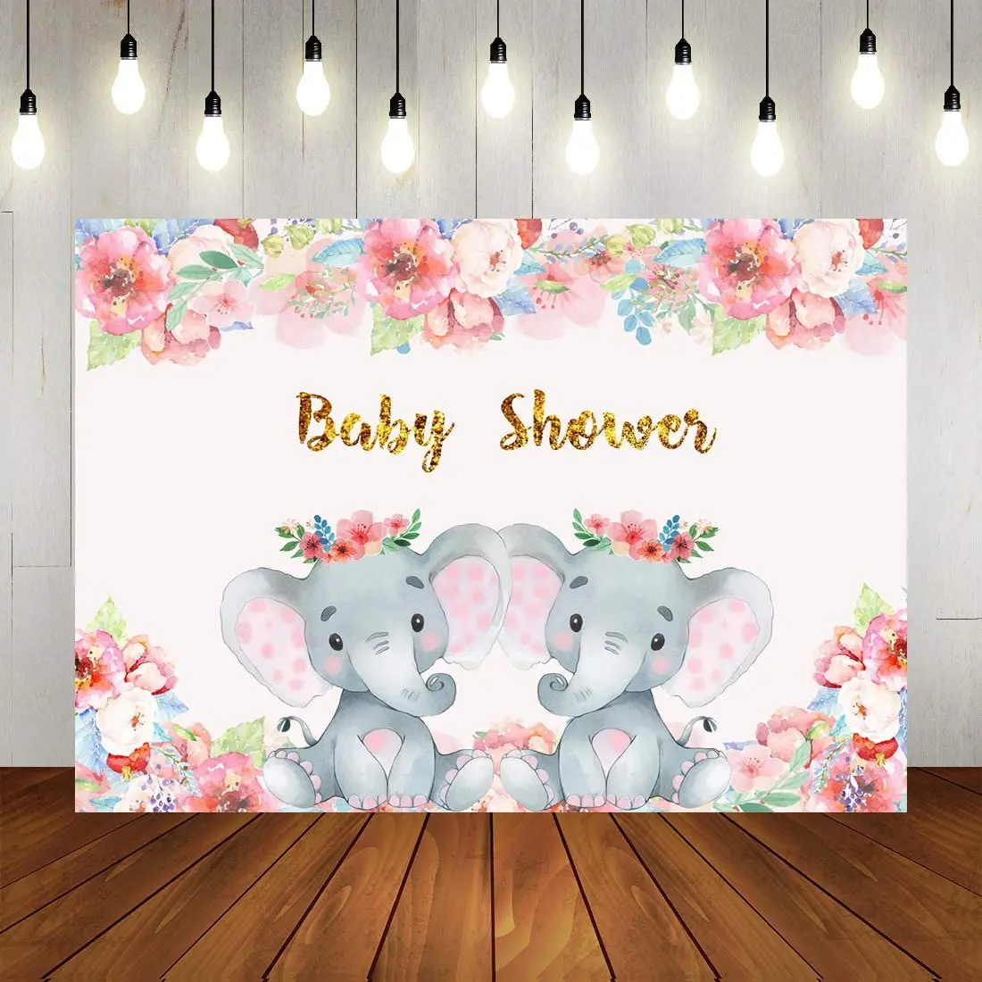 Twin Princesses Elephant Photography Backdrop Pink Floral Elephant Baby Shower Party Decorations Banner Elephant Background
Twin Princesses Elephant Photography Backdrop Pink Floral Elephant Baby Shower Party Decorations Banner Elephant Background