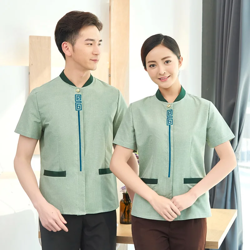 Direct Sales Spot Supply Cleaning Service Uniform Short-sleeved Hotel Rooms Waiter Workwear Property Housekeeping Service
Direct Sales Spot Supply Cleaning Service Uniform Short-sleeved Hotel Rooms Waiter Workwear Property Housekeeping Service
