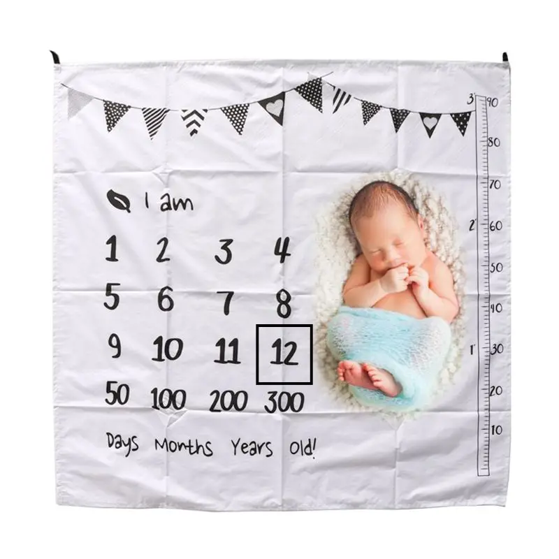 New 100x100cm Baby Milestone Blankets Muslin Newborn Photography Background Props Infant Swaddle Wrap Bed Quilt Kids Bath Towel
New 100x100cm Baby Milestone Blankets Muslin Newborn Photography Background Props Infant Swaddle Wrap Bed Quilt Kids Bath Towel