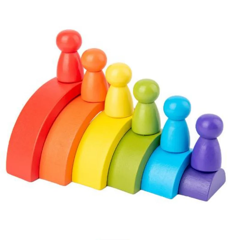 Baby Food Grade Silicone Toy Montessori Rainbow Building Blocks DIY Creative Stacking Balance Game Educational Toy For Kids Gift
Baby Food Grade Silicone Toy Montessori Rainbow Building Blocks DIY Creative Stacking Balance Game Educational Toy For Kids Gift