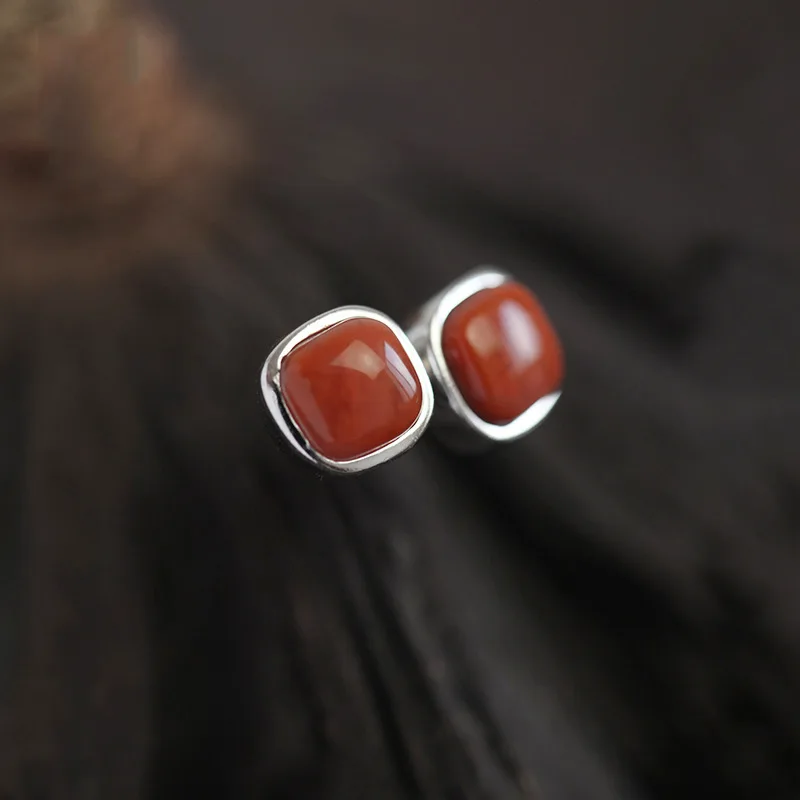 S925 Sterling Silver Red Ruby Gemstone Jewelry Earring Women Wedding Silver 925 Jewelry Ruby Bizuteria Stud Earrings Girls Gift
S925 Sterling Silver Red Ruby Gemstone Jewelry Earring Women Wedding Silver 925 Jewelry Ruby Bizuteria Stud Earrings Girls Gift
