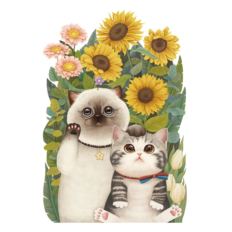 Cute Cat Toilet Cover Sticker Sunflower Plant Bathroom Beautification Sticker Toilet Small Sticker Cartoon Wall Sticker
Cute Cat Toilet Cover Sticker Sunflower Plant Bathroom Beautification Sticker Toilet Small Sticker Cartoon Wall Sticker