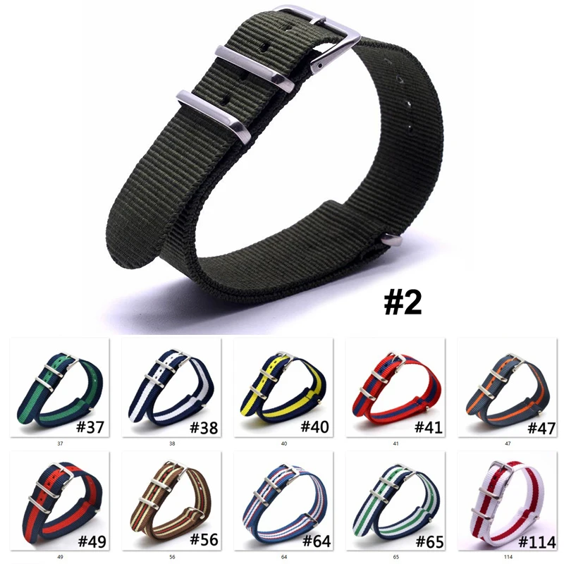Nato Nylon Strap 16mm 18mm 20mm 22mm 24mm Men's and Women's Fabric Woven Nylon Strap Interchangeable Dw Strap Wrist Strap
Nato Nylon Strap 16mm 18mm 20mm 22mm 24mm Men's and Women's Fabric Woven Nylon Strap Interchangeable Dw Strap Wrist Strap