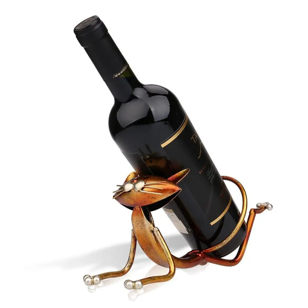 Yoga Cat Metal Sculpture Wine Bottle Rack Holder Handwork Crafts Wine Rack shelf Metal Sculpture Practical Home Decoration
Yoga Cat Metal Sculpture Wine Bottle Rack Holder Handwork Crafts Wine Rack shelf Metal Sculpture Practical Home Decoration