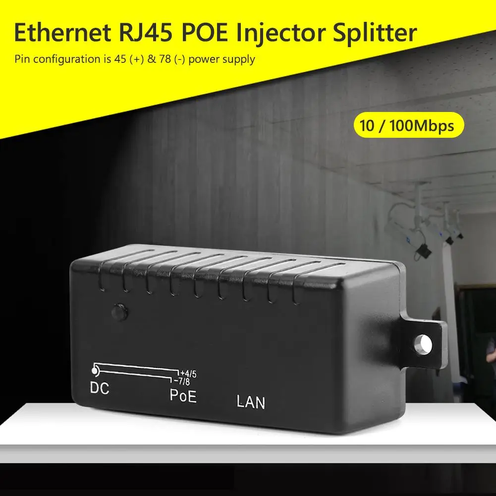 10/100Mbp Пассивный POE DC Power Over Ethernet RJ45 стандартный настенный адаптер для IP-камеры AP локальной сети
10/100Mbp Пассивный POE DC Power Over Ethernet RJ45 стандартный настенный адаптер для IP-камеры AP локальной сети