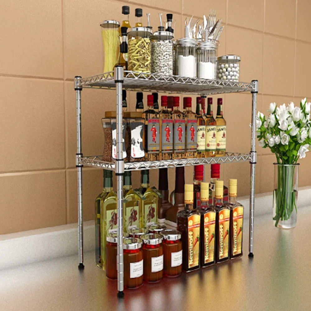 2-5-Shelf Adjustable, Heavy Duty Storage Shelving Unit (350 lbs loading capacity per shelf), Steel Organizer Wire Rack
2-5-Shelf Adjustable, Heavy Duty Storage Shelving Unit (350 lbs loading capacity per shelf), Steel Organizer Wire Rack