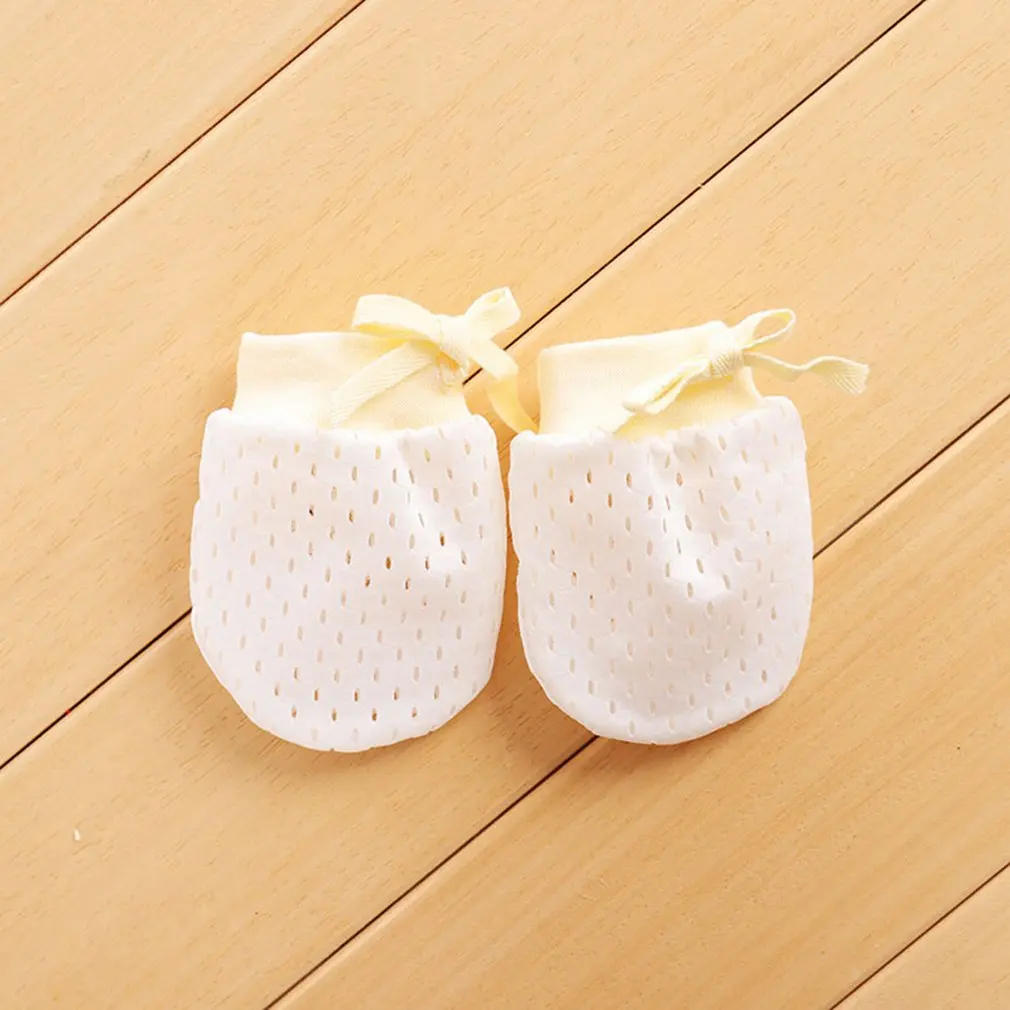 Newborn Baby Autumn and Winter Cotton Anti-scratch Gloves Anti-scratch Face Artifact