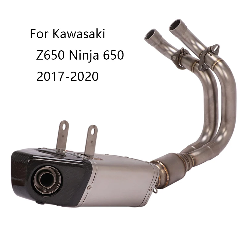 Полная выхлопная система для Kawasaki Z650 Ninja 650 2017-2023 мотоциклетная выхлопная труба с заглушкой средней звеньевой трубы без застежки 51 мм Глушитель
Полная выхлопная система для Kawasaki Z650 Ninja 650 2017-2023 мотоциклетная выхлопная труба с заглушкой средней звеньевой трубы без застежки 51 мм Глушитель