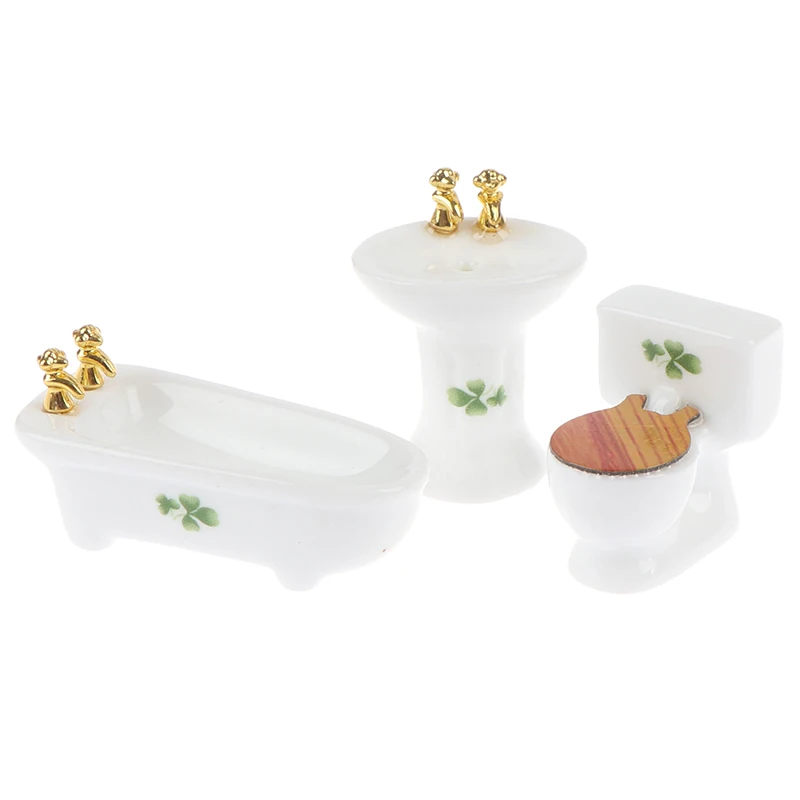 1Set 1/24 Dollhouse Miniature Bathroom Set Ceramic Bathtub Toilet for Dolls House Furniture Play Toy 
1Set 1/24 Dollhouse Miniature Bathroom Set Ceramic Bathtub Toilet for Dolls House Furniture Play Toy