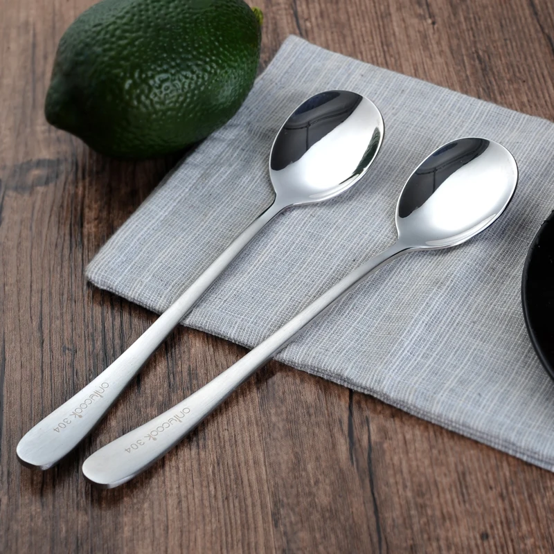 Household 304 Stainless Steel Spoon Long Handle Korean Spoon Spoon Meal Spoon Tableware
Household 304 Stainless Steel Spoon Long Handle Korean Spoon Spoon Meal Spoon Tableware