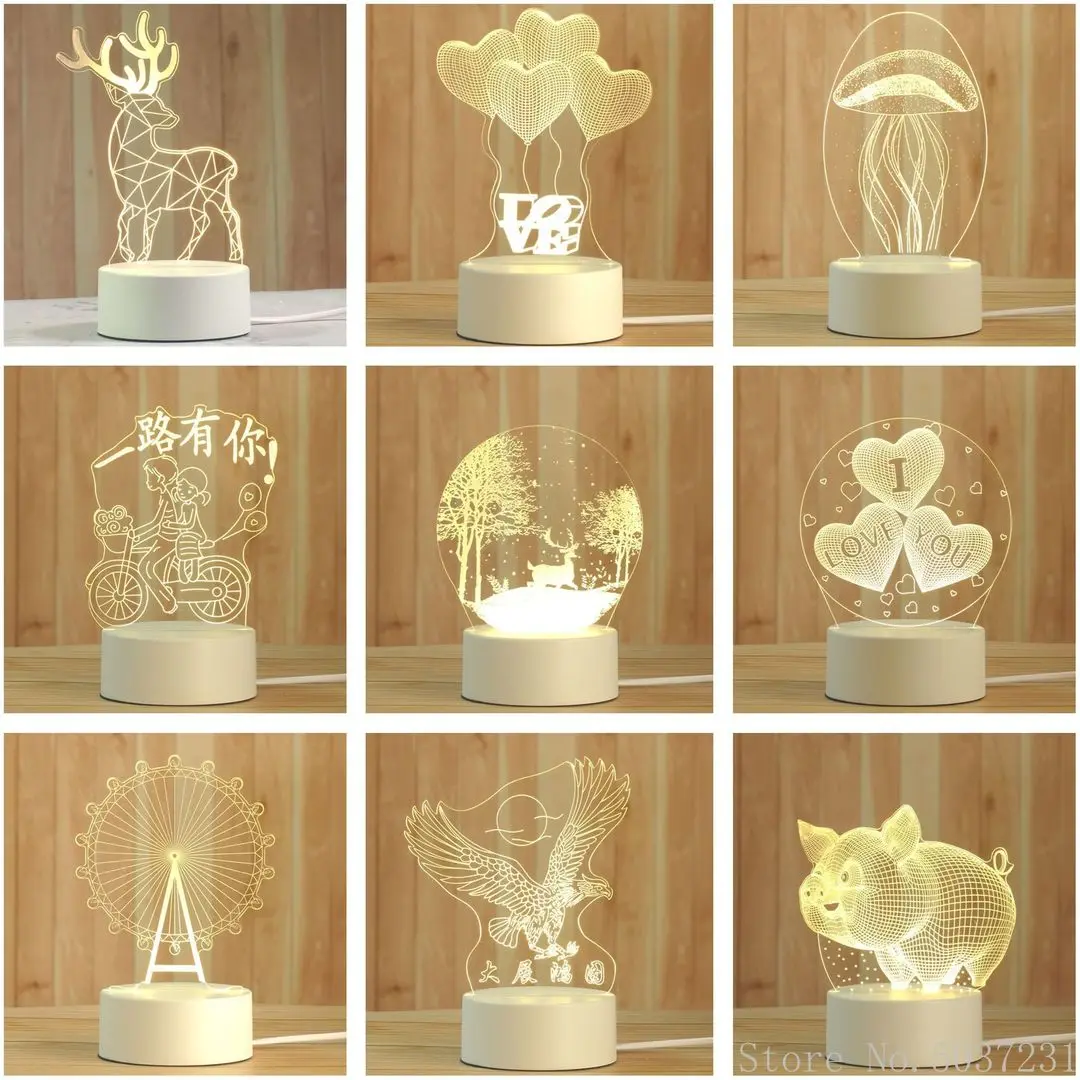 Creative 3D Night Lamp Acrylic Desktop Nightlight Boys and Girls Holiday Gift Decorative Night Lamp Bedroom Bedside Table Lamp
Creative 3D Night Lamp Acrylic Desktop Nightlight Boys and Girls Holiday Gift Decorative Night Lamp Bedroom Bedside Table Lamp