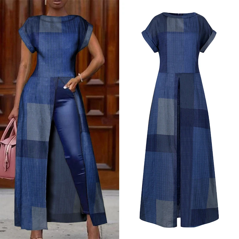 Elegant Party Shirts Women'Tunic Sexy Round Neck Patchwork Printed Tops VONDA 2021 Office Ladies Plus Size Blouse Casual Blusa
Elegant Party Shirts Women'Tunic Sexy Round Neck Patchwork Printed Tops VONDA 2021 Office Ladies Plus Size Blouse Casual Blusa