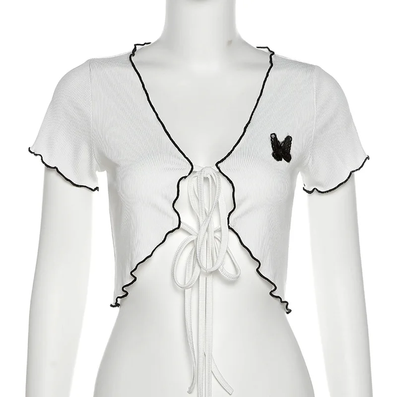 Women Street Tank Tops Sexy Slim Butterfly labeling short sleeves wooden ears Solid color Vest Female Summer Casual Fashion
Women Street Tank Tops Sexy Slim Butterfly labeling short sleeves wooden ears Solid color Vest Female Summer Casual Fashion