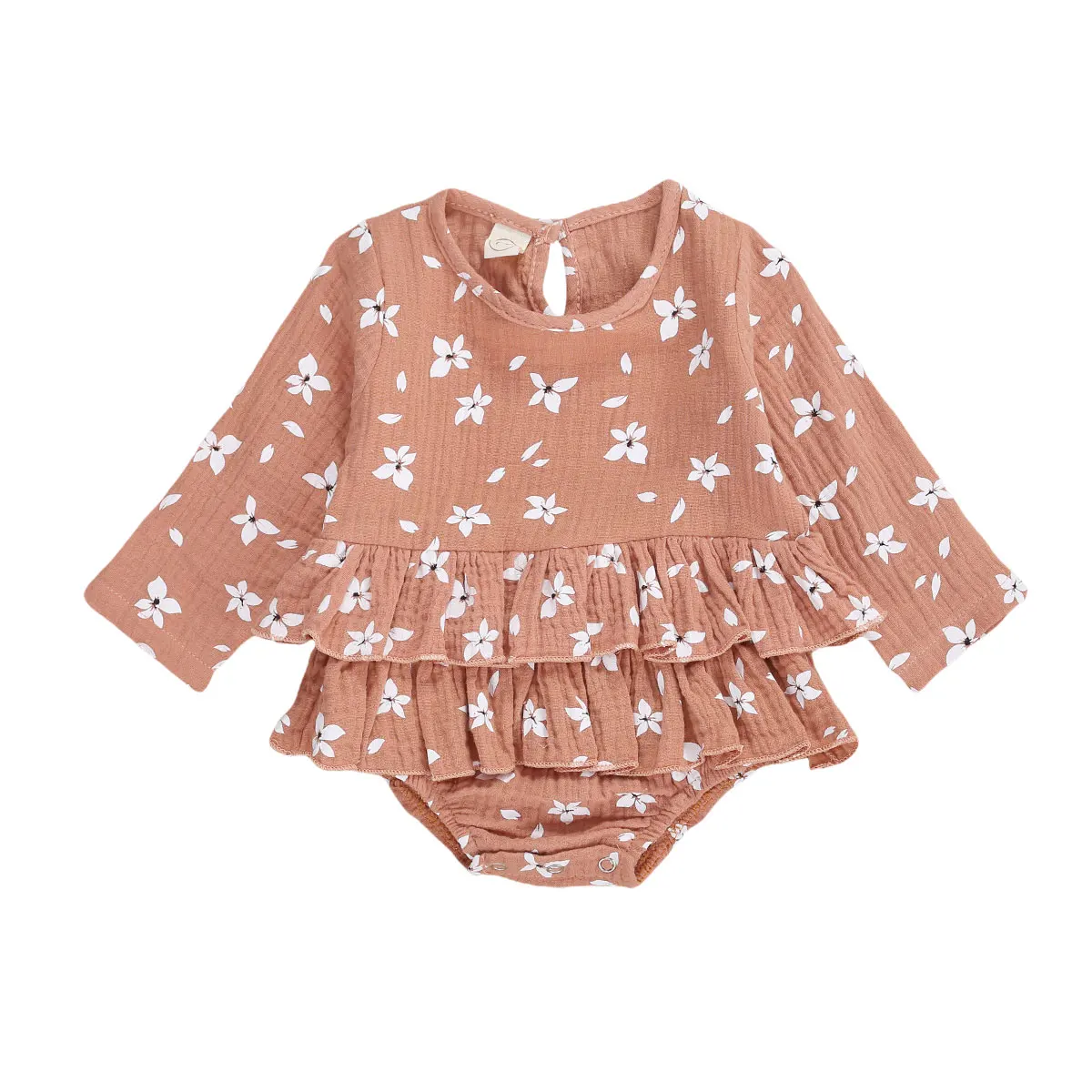 0-18M Newborn Baby Girls Petal Print Cotton Linen Romper Infant Long Sleeve Round Neck Layered Jumpsuit Casual Style Playsuit
0-18M Newborn Baby Girls Petal Print Cotton Linen Romper Infant Long Sleeve Round Neck Layered Jumpsuit Casual Style Playsuit