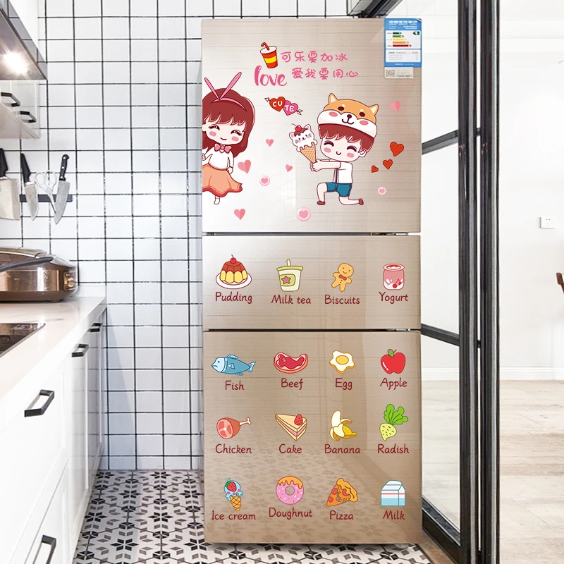 Cartoon Cute Fridge Stickers Kitchen Decoration Painting Creative Refrigerator Door Paste Removable Home Decor
Cartoon Cute Fridge Stickers Kitchen Decoration Painting Creative Refrigerator Door Paste Removable Home Decor