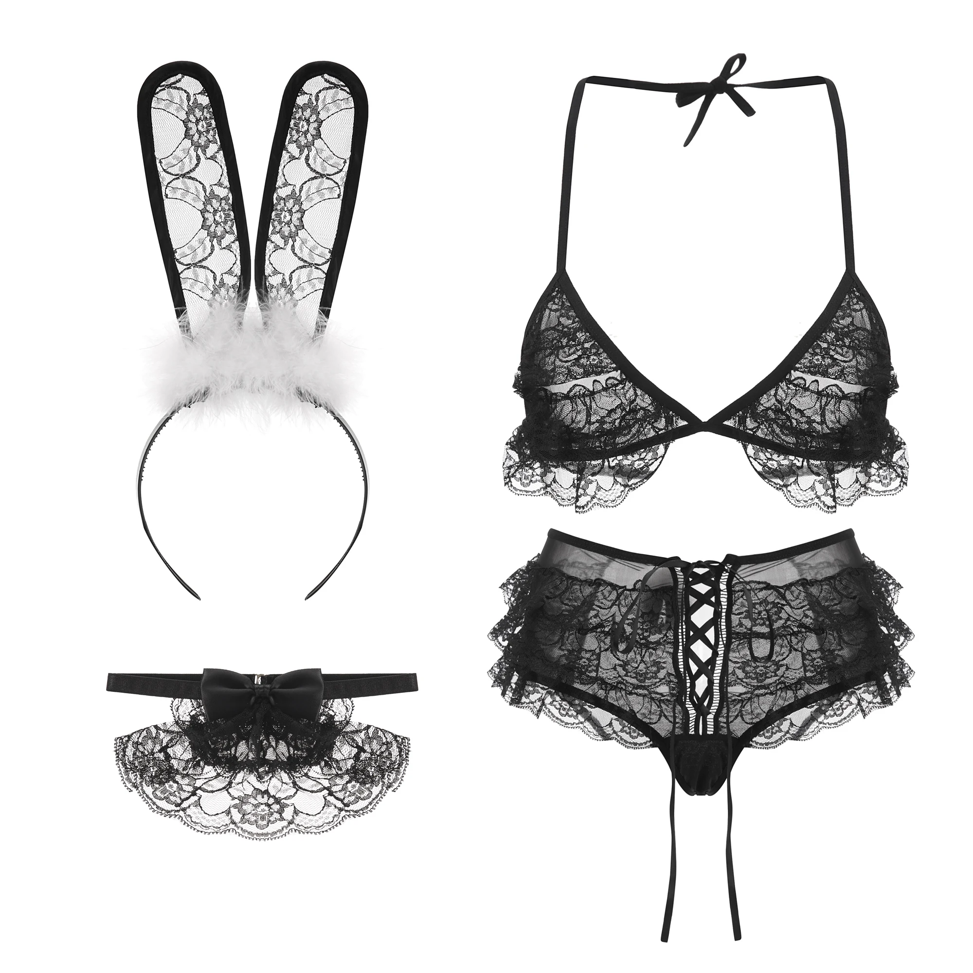 Women Porno Babydoll Hot Erotic Lingerie Lace Transparent Underwear Rabbit Bunny Girl Sexy Cosplay Costume Bodysuit Bikini Set
Women Porno Babydoll Hot Erotic Lingerie Lace Transparent Underwear Rabbit Bunny Girl Sexy Cosplay Costume Bodysuit Bikini Set