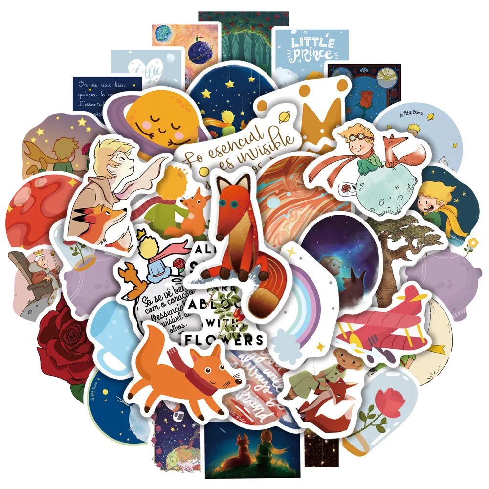 10/30/50PCS Cartoon Fairy Tales The Little Prince Stickers for Kids Motorcycle Luggage Guitar Graffiti Cartoon Sticker Decal Toy
10/30/50PCS Cartoon Fairy Tales The Little Prince Stickers for Kids Motorcycle Luggage Guitar Graffiti Cartoon Sticker Decal Toy