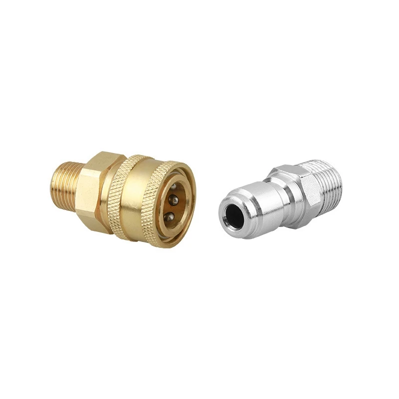 4 3/8 inchNPT Quick Release Connector Joints For High Pressure Washer Hoses and Hoses
4 3/8 inchNPT Quick Release Connector Joints For High Pressure Washer Hoses and Hoses