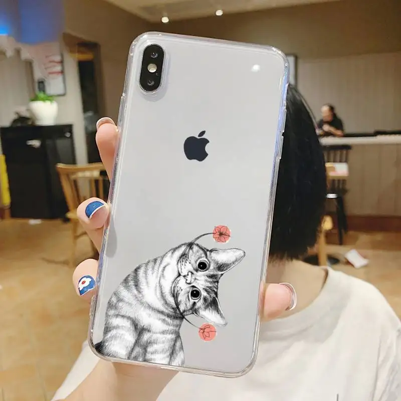 Cat cute animal luxury mobile cover Phone Case Transparent soft For iphone 5 5s 5c se 6 6s 7 8 11 12 plus mini x xs xr pro max
Cat cute animal luxury mobile cover Phone Case Transparent soft For iphone 5 5s 5c se 6 6s 7 8 11 12 plus mini x xs xr pro max
