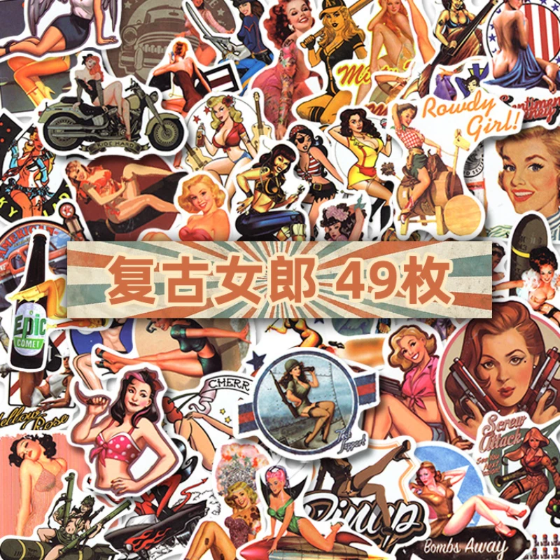 49pcs/lot Sexy Ladies Laptop Sticker Waterproof Personalized Beauty Sticker for Computer Suitcase Scrapbooking Guitar Decoration
49pcs/lot Sexy Ladies Laptop Sticker Waterproof Personalized Beauty Sticker for Computer Suitcase Scrapbooking Guitar Decoration