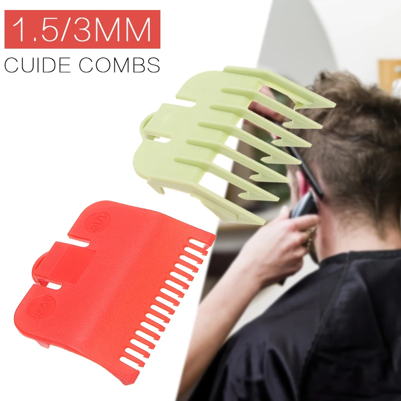 

1.5/3mm for WAHL Hair Clipper Limit Comb Guide Attachment Combs Barber Replacement 2 Colors PP Plastic Random Color