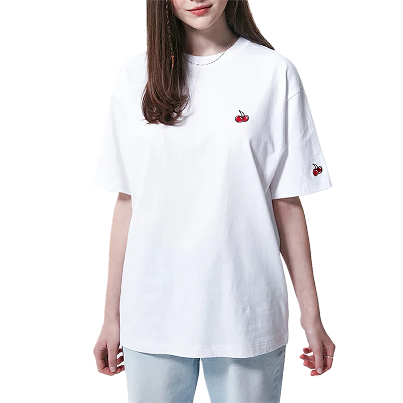 New Korean Cute Sweet Women T-shirt Black White Basic Girl Tee Kawaii Embroidered Cherry T Shirts Harajuku Casual Cotton Tops
New Korean Cute Sweet Women T-shirt Black White Basic Girl Tee Kawaii Embroidered Cherry T Shirts Harajuku Casual Cotton Tops