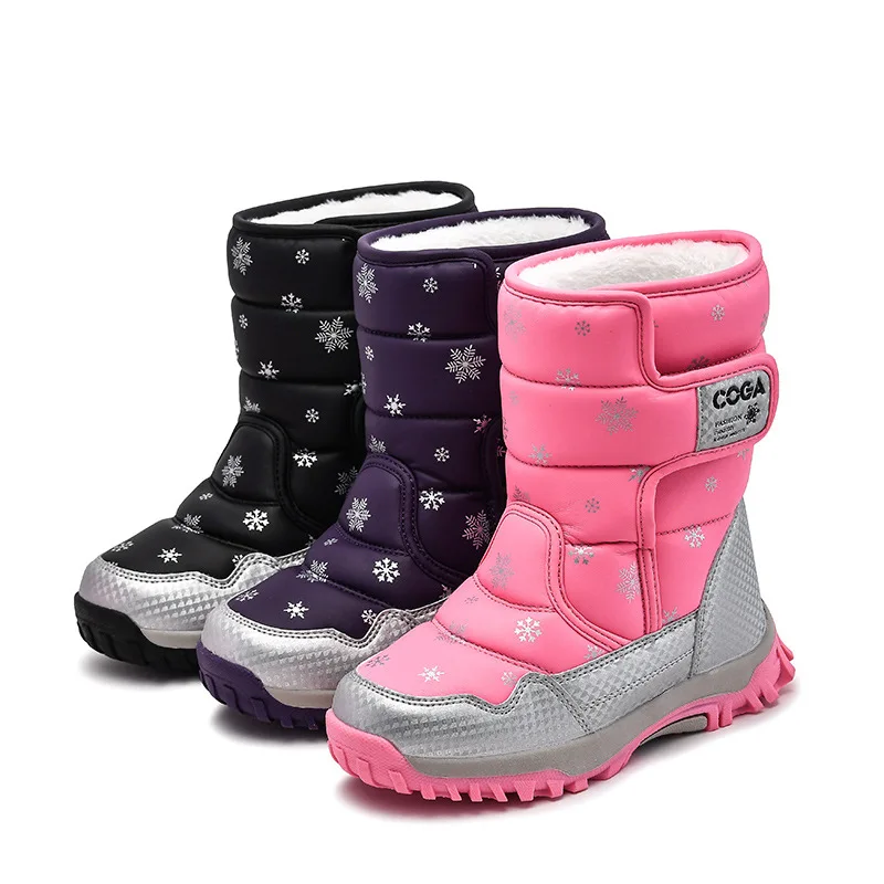 Children's Winter Snow Boots For Baby Girl Shoes Kids Boys Fashion Plus Velvet Warm Waterproof Non-slip Purple Pink Black Boots
Children's Winter Snow Boots For Baby Girl Shoes Kids Boys Fashion Plus Velvet Warm Waterproof Non-slip Purple Pink Black Boots