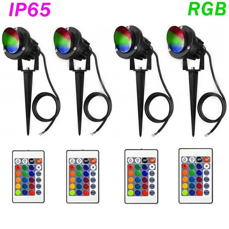 1pcs 10W COB RGB AC85-265V DC12V Garden Lamp Outdoor LED Lawn Light with Remote Waterproof IP65 Landscape Spot Spike Light
1pcs 10W COB RGB AC85-265V DC12V Garden Lamp Outdoor LED Lawn Light with Remote Waterproof IP65 Landscape Spot Spike Light