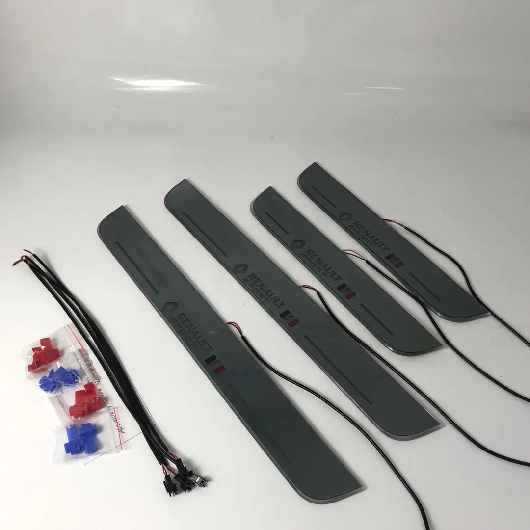 4PCS acrylic mobile LED welcome scooter wear plate door sill frame path light for Renault koleos talisman Flow/fixed light
4PCS acrylic mobile LED welcome scooter wear plate door sill frame path light for Renault koleos talisman Flow/fixed light