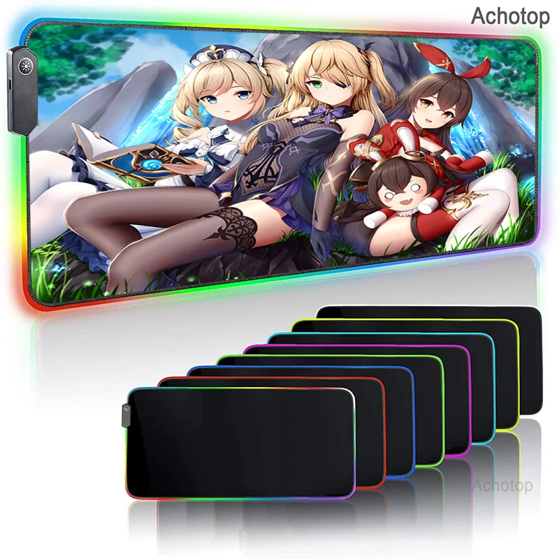 mouse Game rug Large RGB LED USB Anime Genshin Impact Mouse Pad Pc mause pad Laptop Desk Keyboard Rubber Non-slip mat for mice
mouse Game rug Large RGB LED USB Anime Genshin Impact Mouse Pad Pc mause pad Laptop Desk Keyboard Rubber Non-slip mat for mice