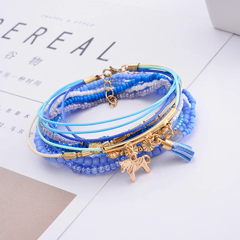 2018 Fashion Brand Black Trandy Bracelets & Bangles For Women Rose Gold Horse Charm Beads Rops Chain Bracelet Femme Love Jewelry
2018 Fashion Brand Black Trandy Bracelets & Bangles For Women Rose Gold Horse Charm Beads Rops Chain Bracelet Femme Love Jewelry