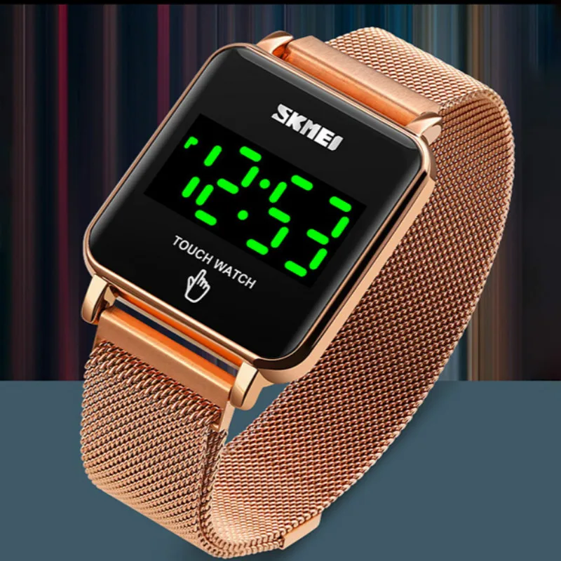 SKMEI 1744 Digital Touch Watches Male Female LED Simple Design Men Women Wristwatch Magnetic Buckle Mens Ladies Watch
SKMEI 1744 Digital Touch Watches Male Female LED Simple Design Men Women Wristwatch Magnetic Buckle Mens Ladies Watch