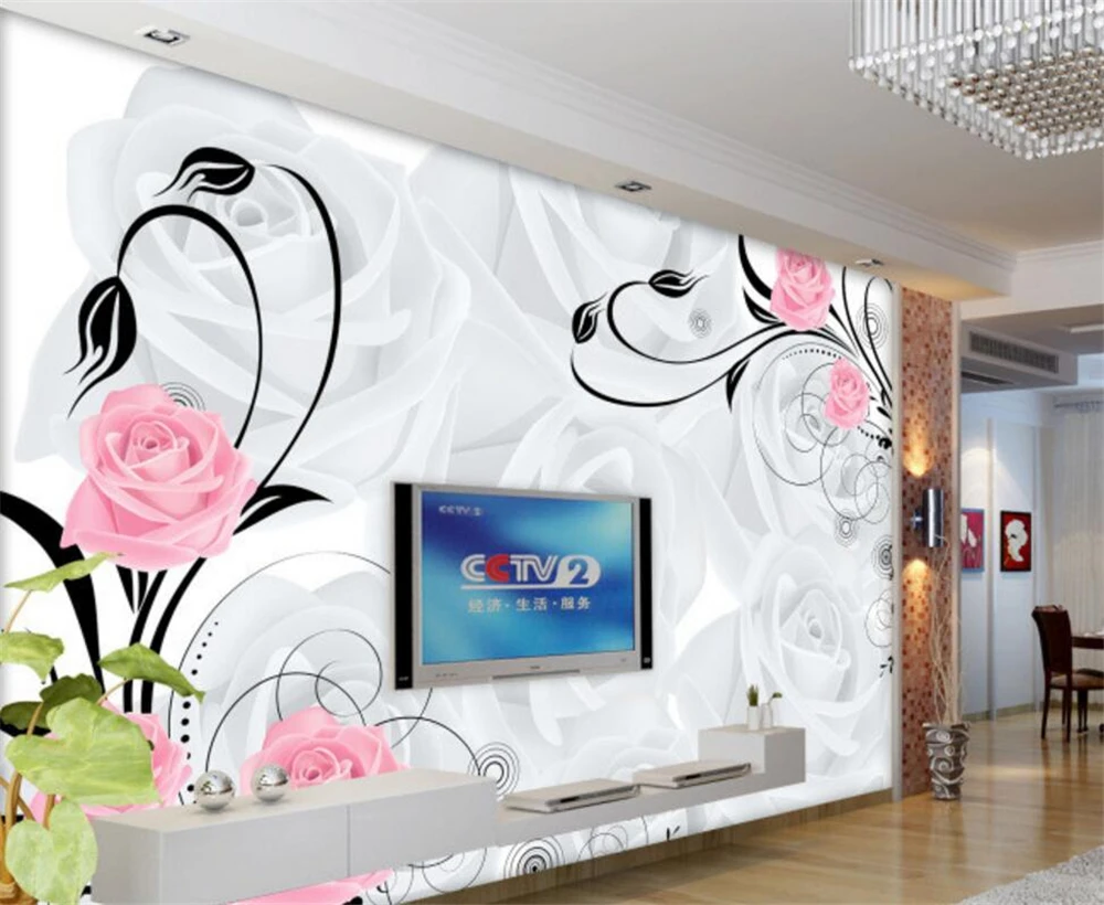 Большой заказ обои с розовой лозой ТВ фон гостиной с декором спальни
Большой заказ обои с розовой лозой ТВ фон гостиной с декором спальни