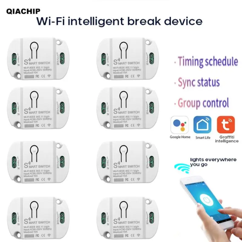 Tuya 10A Wifi Smart Light Switch Diy Breaker Module Smart Life/Tuya APP Remote Control Smart Home Works With Alexa Google Home
Tuya 10A Wifi Smart Light Switch Diy Breaker Module Smart Life/Tuya APP Remote Control Smart Home Works With Alexa Google Home