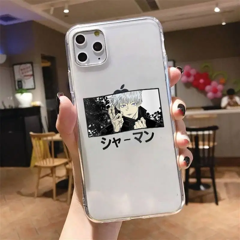 Jujutsu Kaisen Anime Cartoon Phone Case Transparent for iPhone 6 7 8 11 12 s mini pro X XS XR MAX Plus
Jujutsu Kaisen Anime Cartoon Phone Case Transparent for iPhone 6 7 8 11 12 s mini pro X XS XR MAX Plus