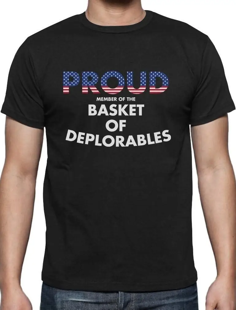 Proud Member of The Basket of Deplorables T-Shirt Deplorable American 100 % Cotton T Shirt for Boy Hot Sell 2018 Fashion 
Proud Member of The Basket of Deplorables T-Shirt Deplorable American 100 % Cotton T Shirt for Boy Hot Sell 2018 Fashion