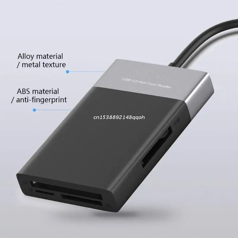 6 In 1 High Speed Memory Card Reader USB 3.0 2 Port HUB Adapter Aluminum Alloy Shell PVC Wire Reader for XQD/CF/SD/TF Dropship 
6 In 1 High Speed Memory Card Reader USB 3.0 2 Port HUB Adapter Aluminum Alloy Shell PVC Wire Reader for XQD/CF/SD/TF Dropship