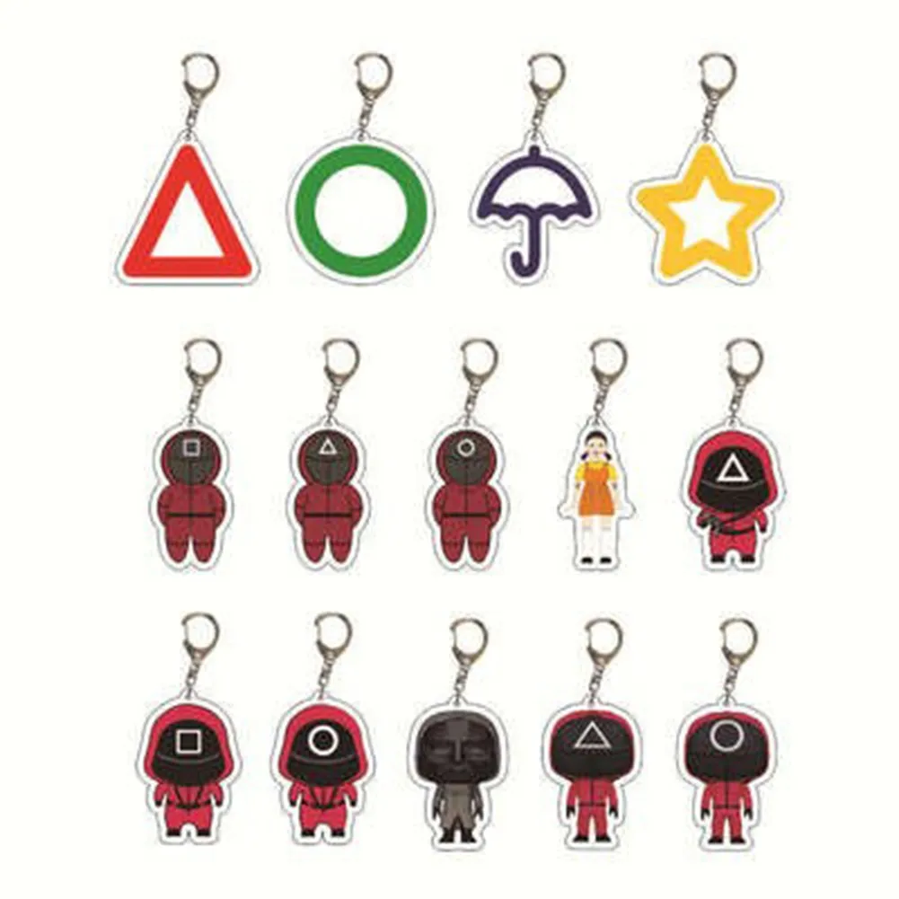 Squid Game Keychain Soldier Triangle Series Creative Charms 3d Mini Doll Figurine Key Ring Car Backpack Pendant Gift Ornament
Squid Game Keychain Soldier Triangle Series Creative Charms 3d Mini Doll Figurine Key Ring Car Backpack Pendant Gift Ornament