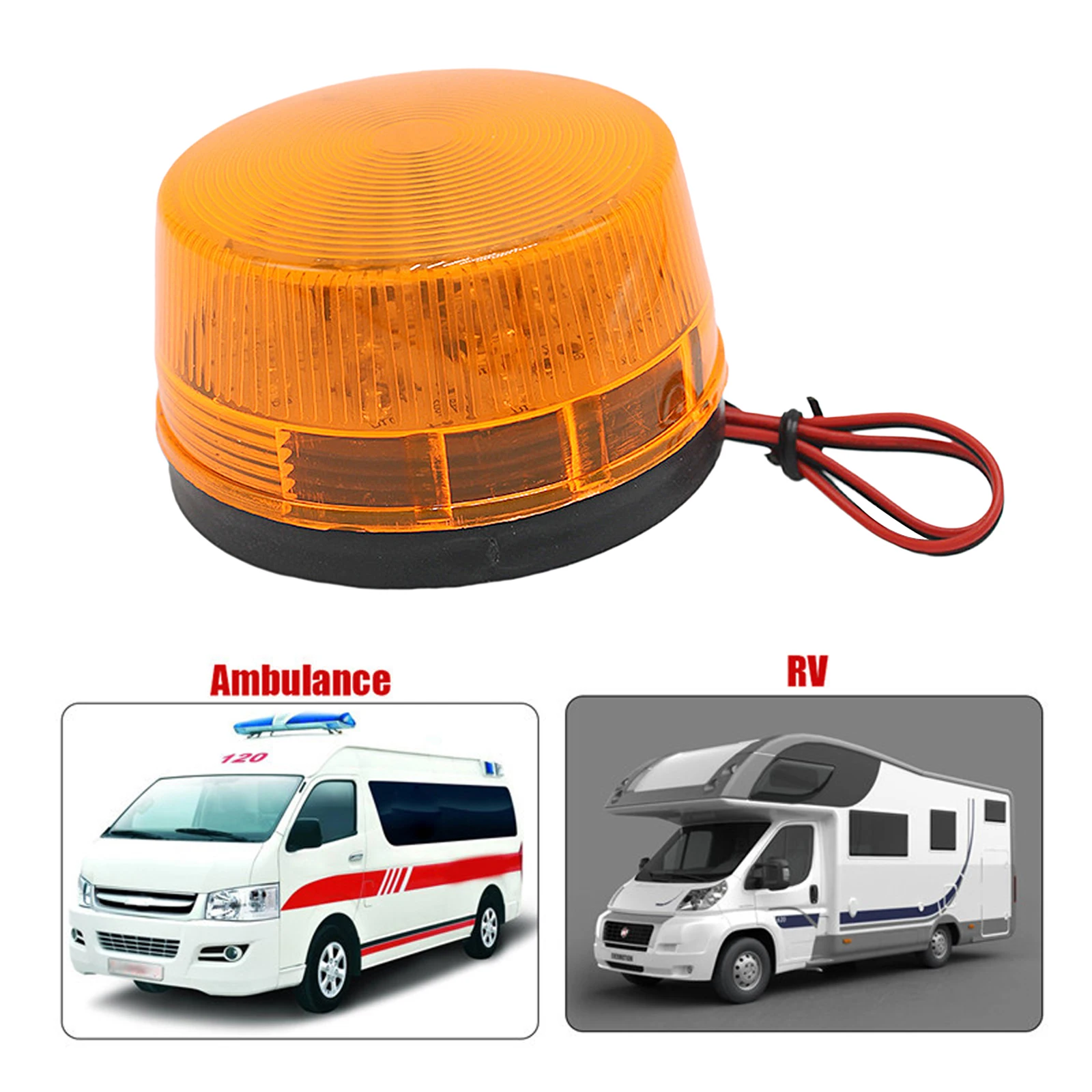 Amber 15 LED Emergency Warning Strobe Beacon Light, Safety Caution Lights with Magnetic Mount, for 12V Vehicle Truck
Amber 15 LED Emergency Warning Strobe Beacon Light, Safety Caution Lights with Magnetic Mount, for 12V Vehicle Truck