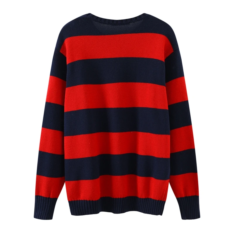 Oversize Girls Soft Cotton Sweaters 2020 Autumn Fashion Ladies Vintage Loose Striped Red Pullovers Streetwear Women
Oversize Girls Soft Cotton Sweaters 2020 Autumn Fashion Ladies Vintage Loose Striped Red Pullovers Streetwear Women