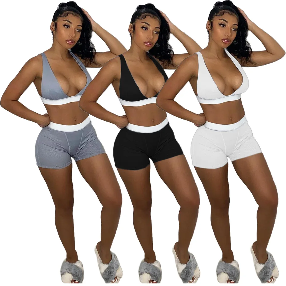 Sexy Bra Crop Top Shorts Sets 2 Pieces Club Outfits Spaghetti Strap V Neck Tank Top and Mini Shorts 2021 Woman Summer Tracksuit
Sexy Bra Crop Top Shorts Sets 2 Pieces Club Outfits Spaghetti Strap V Neck Tank Top and Mini Shorts 2021 Woman Summer Tracksuit